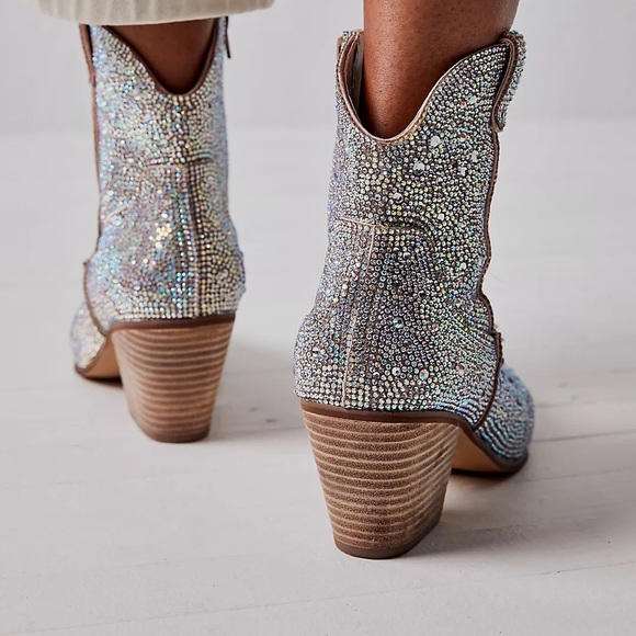 NWT Matisse Party Favor Western Boots - Clear Crystal 7.5 - Picture 6 of 6